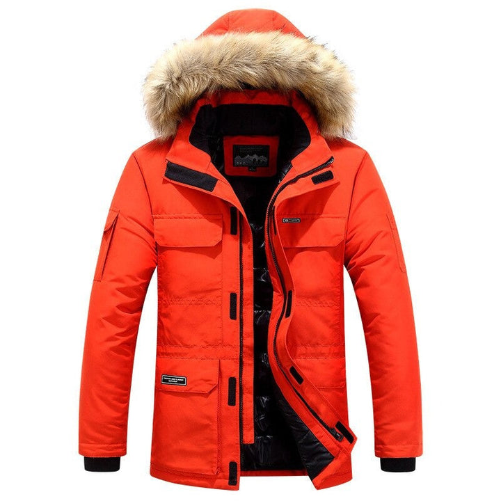 Mens Parka Jacket Thermal Insulated Winter Fit
