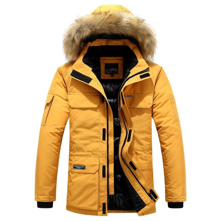 Mens Parka Jacket Thermal Insulated Winter Fit