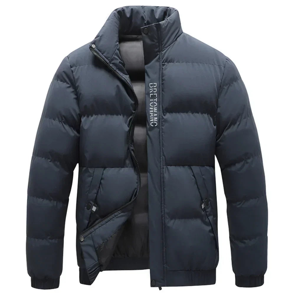 Mens Water-Resistant Puffer Jacket Lightweight Insulated