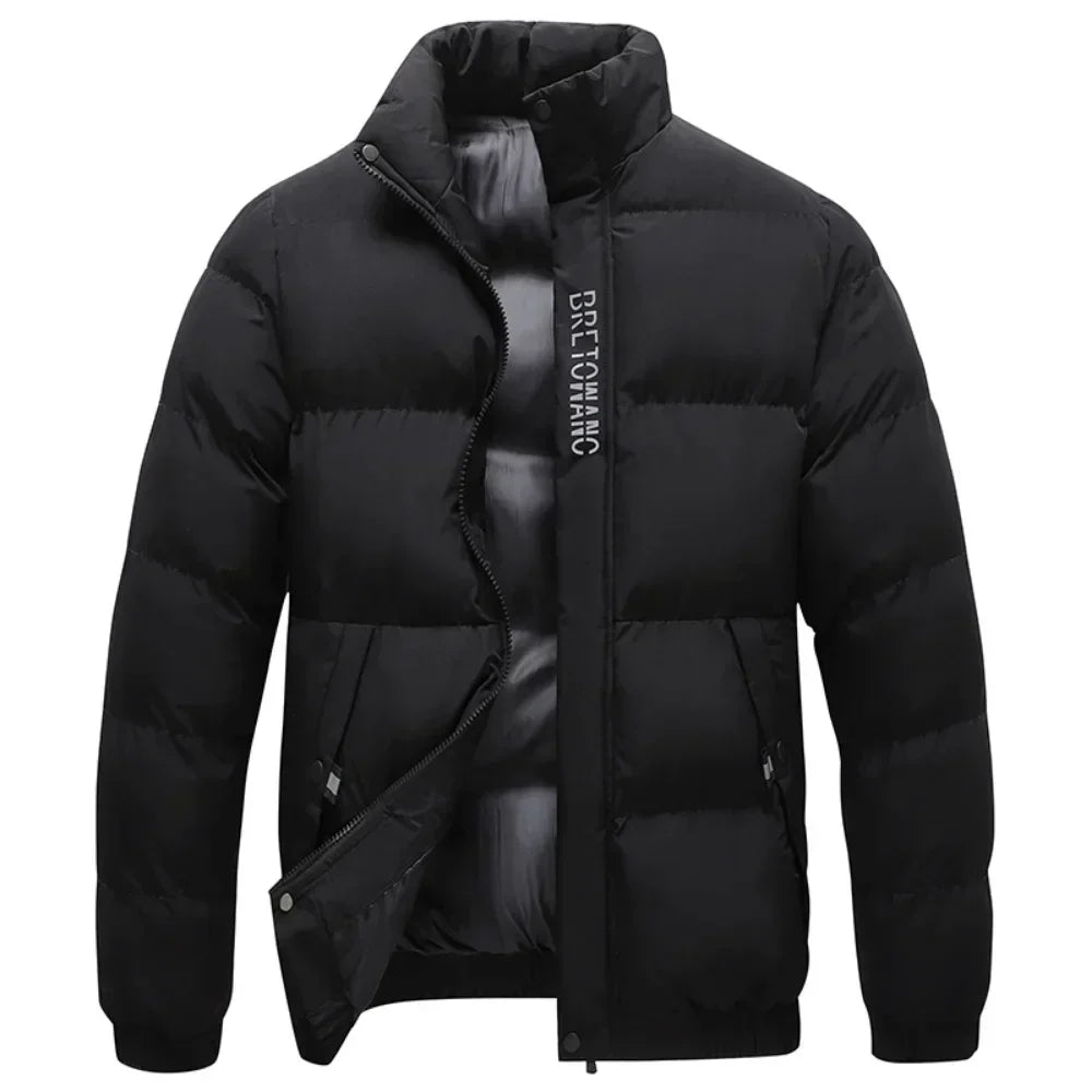Mens Water-Resistant Puffer Jacket Lightweight Insulated
