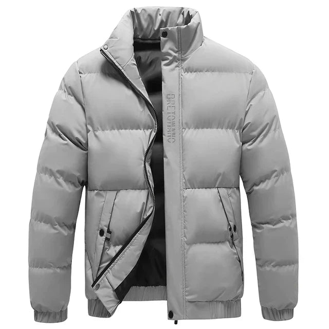 Mens Water-Resistant Puffer Jacket Lightweight Insulated