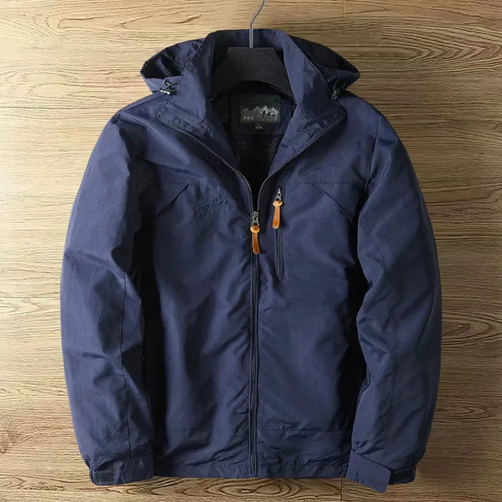Mens Hooded Windbreaker Jacket Lightweight