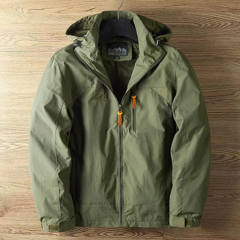 Mens Hooded Windbreaker Jacket Lightweight