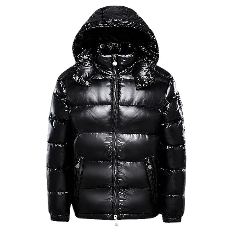 Mens Puffer Jacket Waterproof Shiny Finish - BritishMode