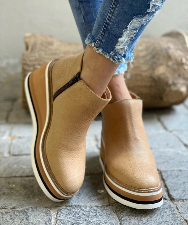 Womens Ankle Boots High Heel Leather Style