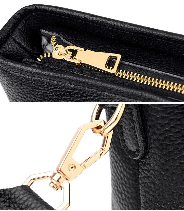 Womens Small Shoulder Bag with Wide Guitar Strap