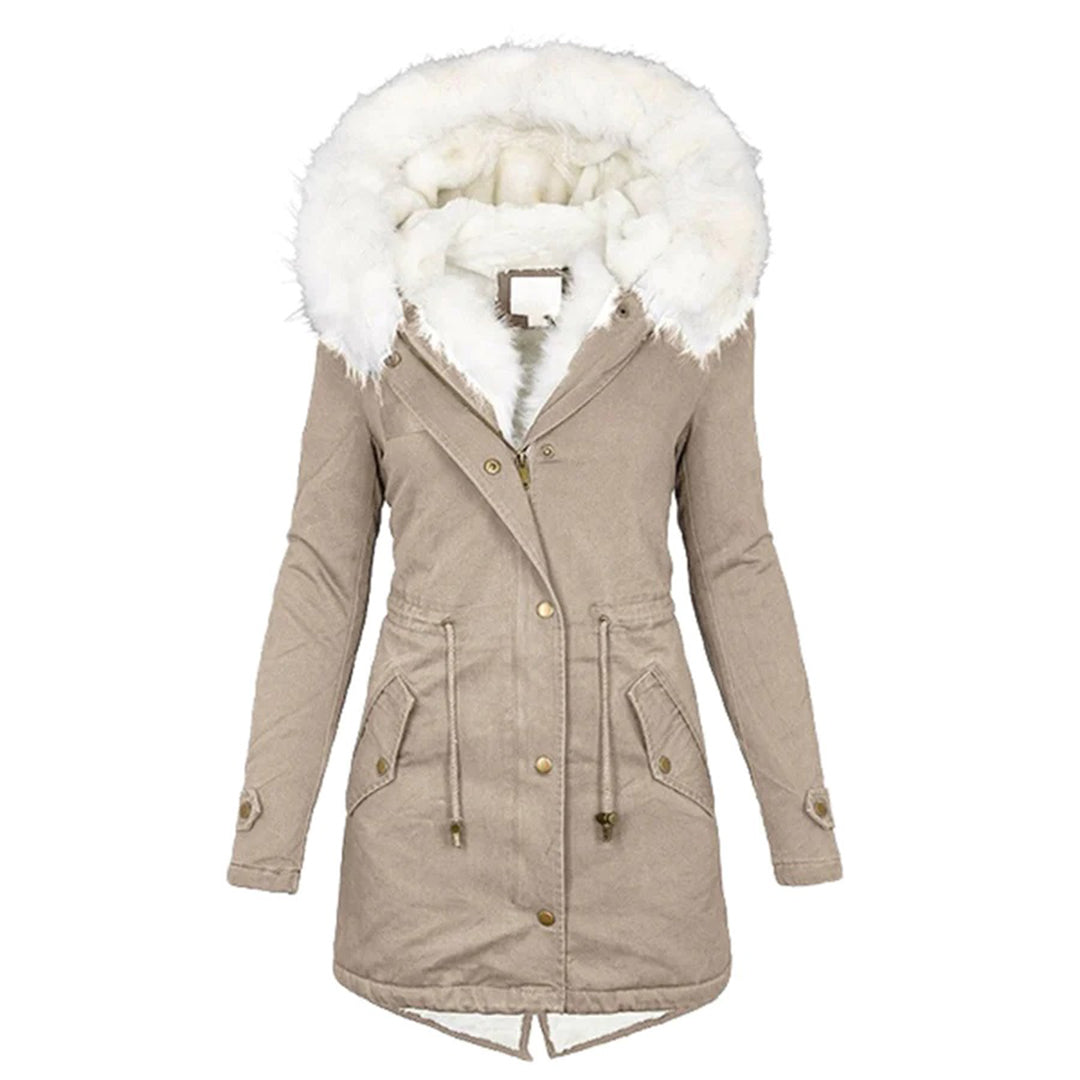 Womens Long Winter Coat Insulated Warm Fit - BritishMode