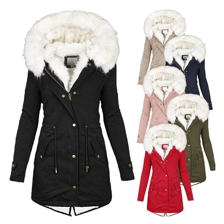 Womens Long Winter Coat Insulated Warm Fit