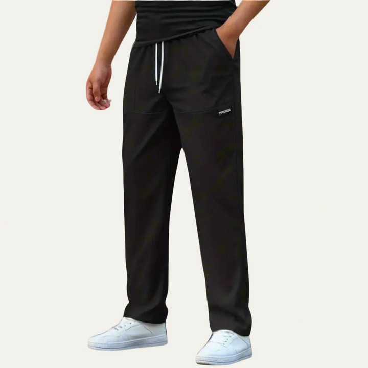 Mens Athletic Trousers Drawstring Loose Fit