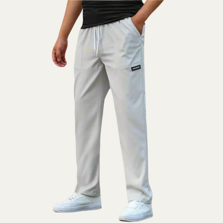 Mens Athletic Trousers Drawstring Loose Fit - BritishMode