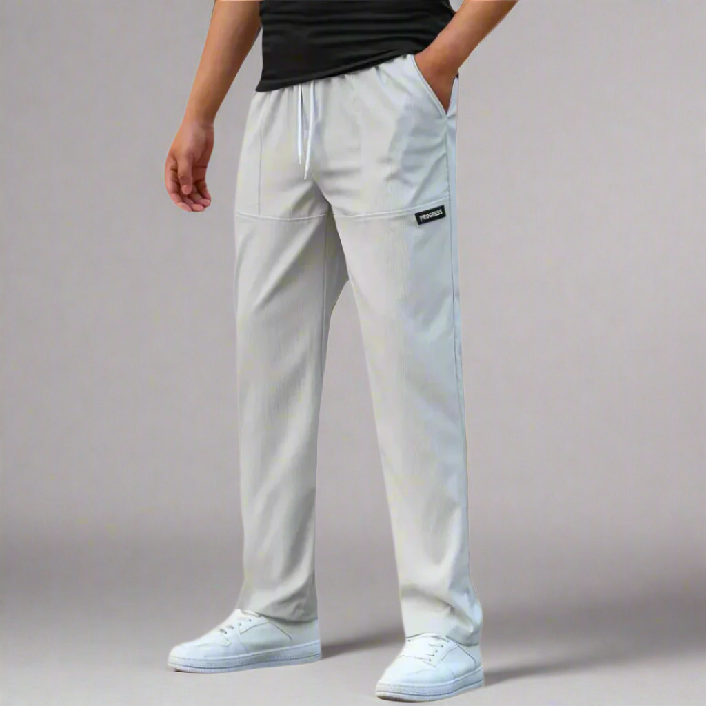 Mens Joggers Elastic Stretch Comfortable Relaxed Fit - BritishMode