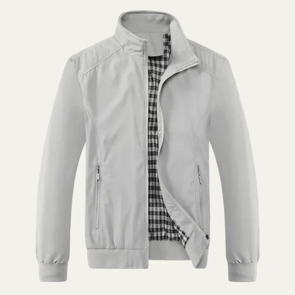 Mens Bomber Jacket Lightweight Collared Style