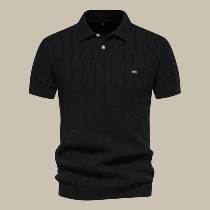 Mens Polo Shirt Merino Wool Classic Fit - BritishMode
