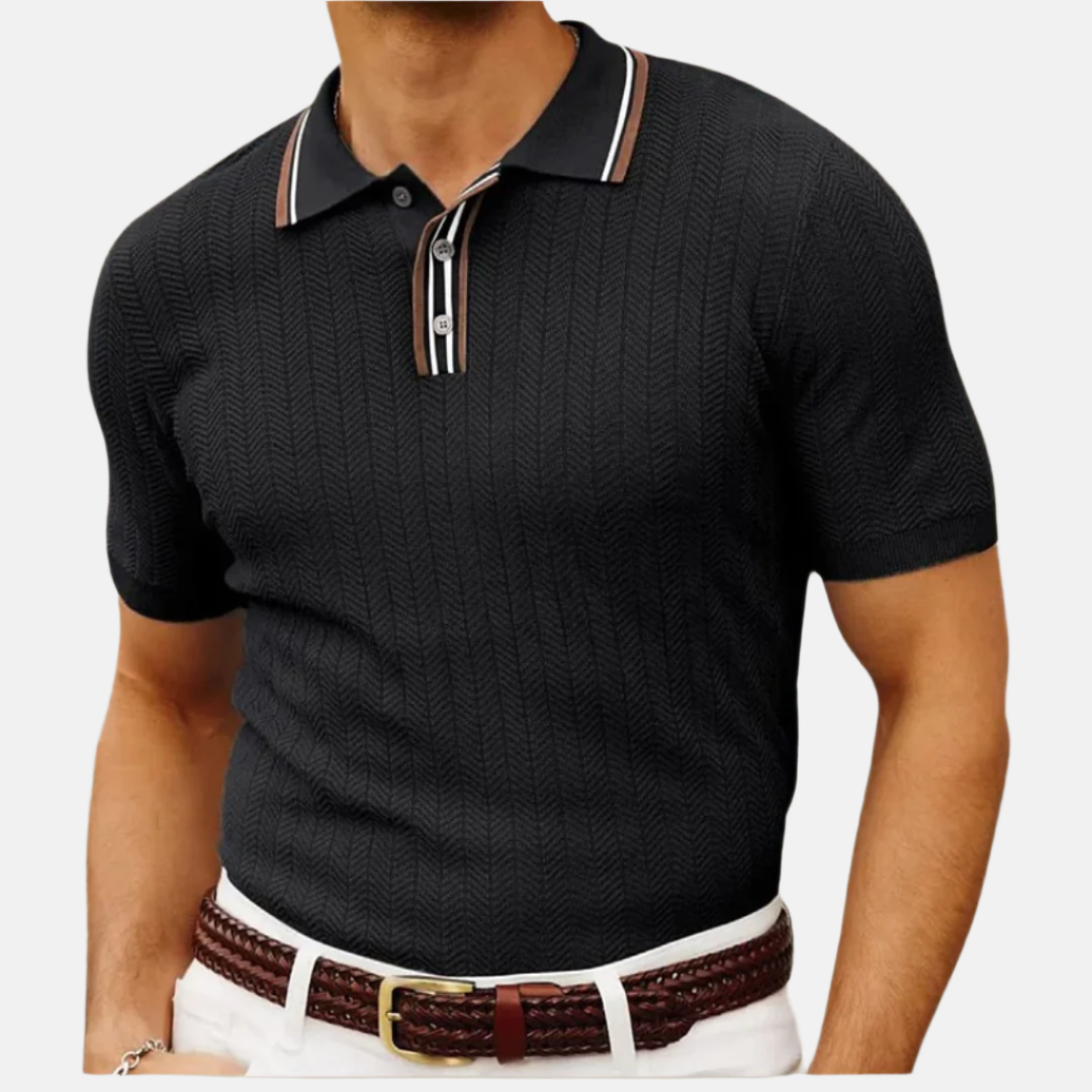 Mens Polo Shirt Cotton Breathable Short Sleeve Classic Fit - BritishMode