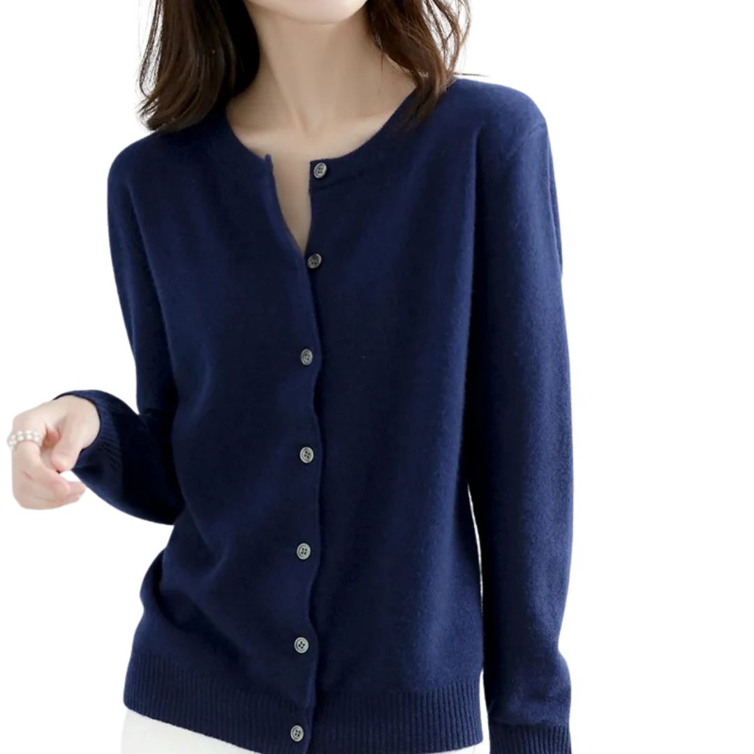 Womens Knit Cardigan Sweater Relaxed Fit - BritishMode