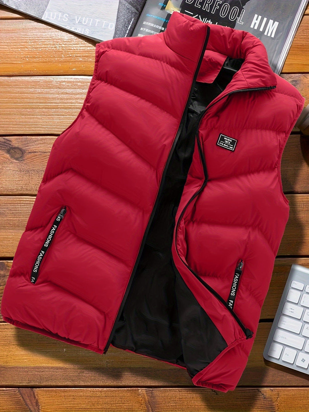 Unisex Puffer Vest Low Bulk Insulation Lightweight Fit