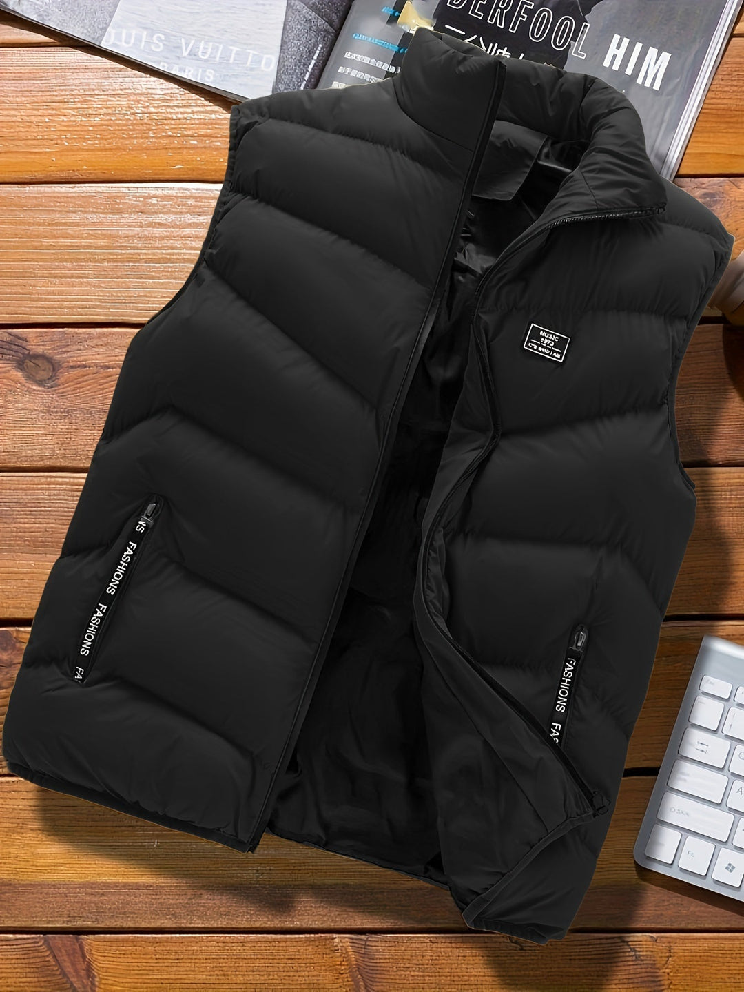 Unisex Puffer Vest Low Bulk Insulation Lightweight Fit