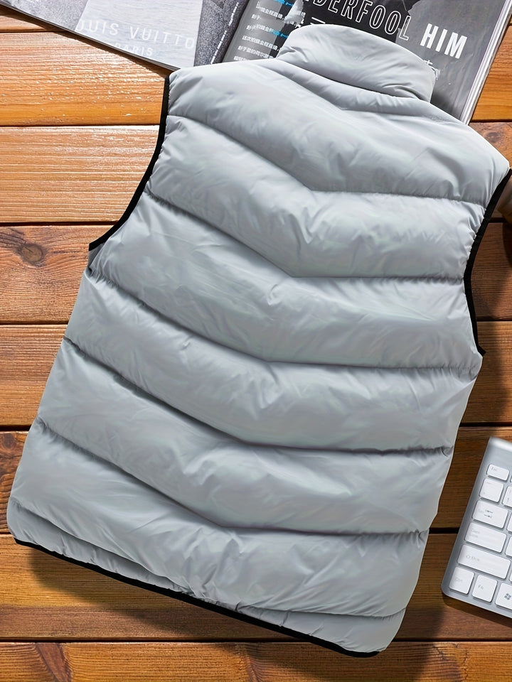 Unisex Puffer Vest Low Bulk Insulation Lightweight Fit