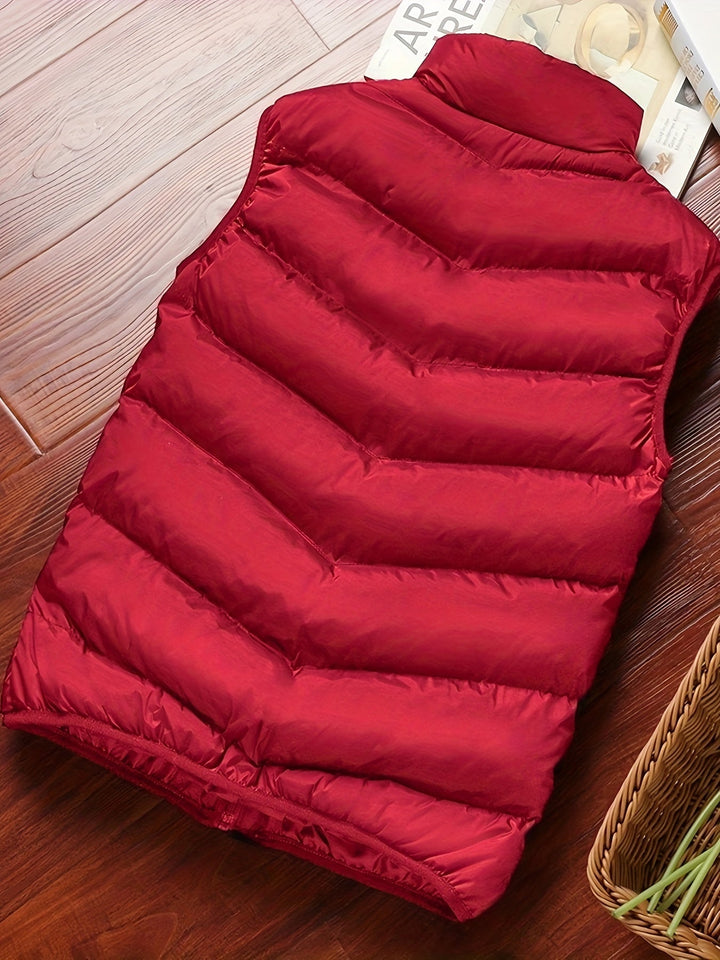 Unisex Puffer Vest Low Bulk Insulation Lightweight Fit