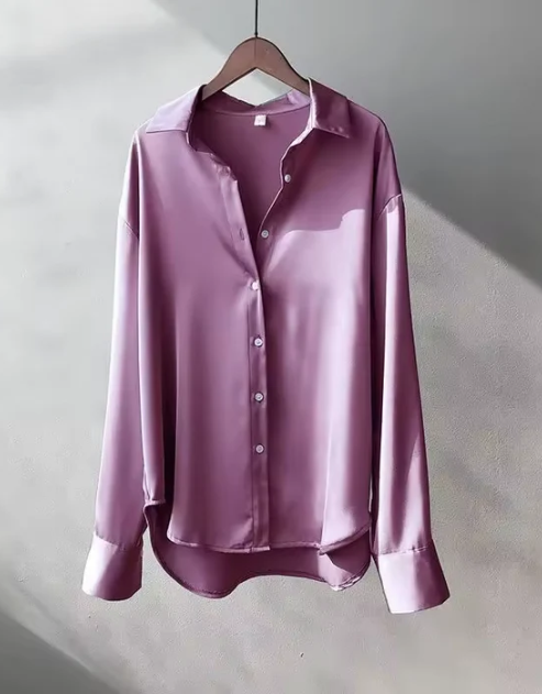 Womens Blouse Silky Finish Classic Fit
