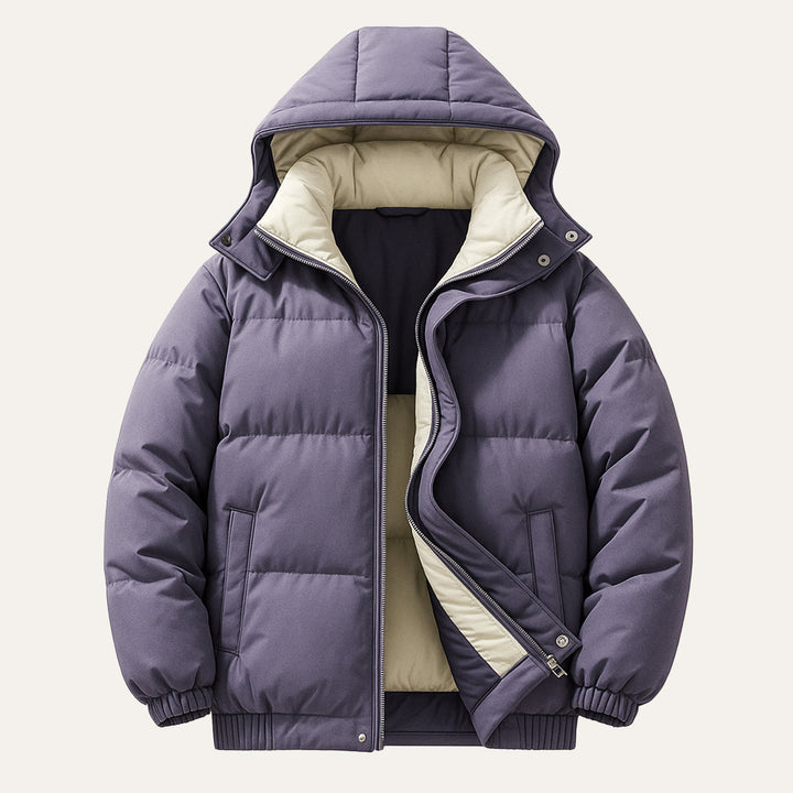 Mens Waterproof Down Puffer Jacket Hooded Parka
