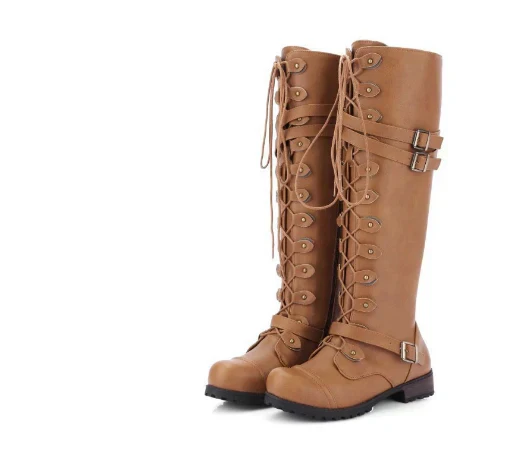 Womens Knee-High Boots Waterproof Durable Design - BritishMode