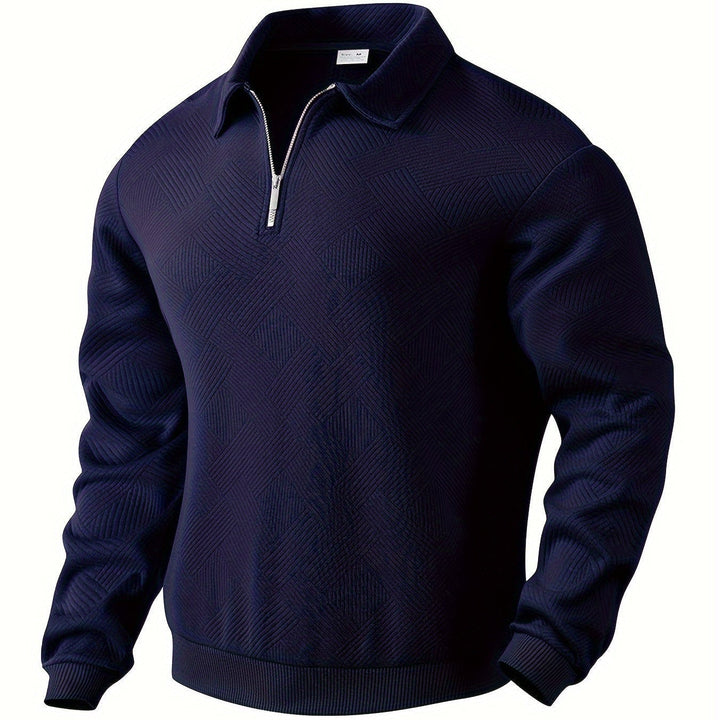 Unisex Quarter Zip Sweatshirt with Collar