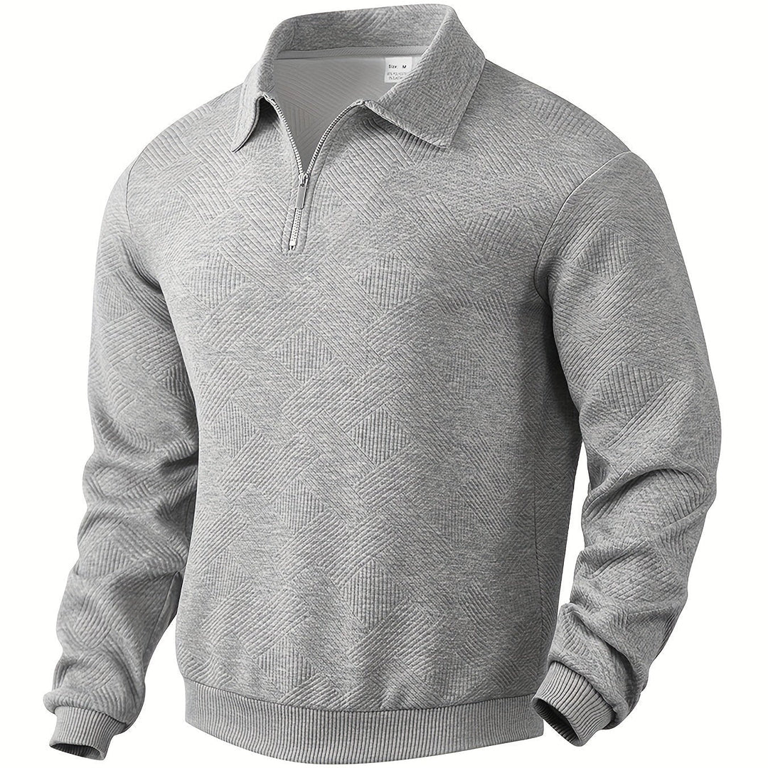 Unisex Quarter Zip Sweatshirt with Collar