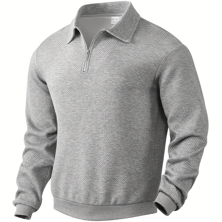 Unisex Quarter Zip Sweatshirt with Collar