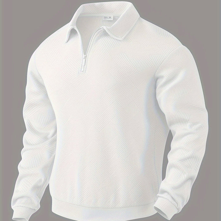 Unisex Quarter Zip Sweatshirt with Collar