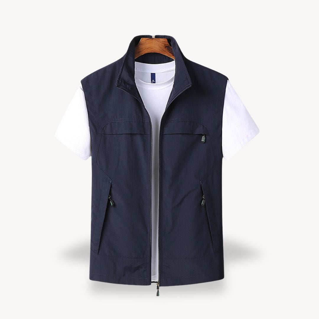 Mens Quilted Vest Lightweight Sleeveless - BritishMode