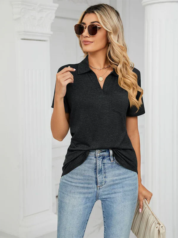 Mens Polo Shirt Short Sleeve Collar Cotton - BritishMode