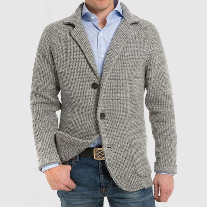 Mens Knit Blazer Jacket Classic Fit