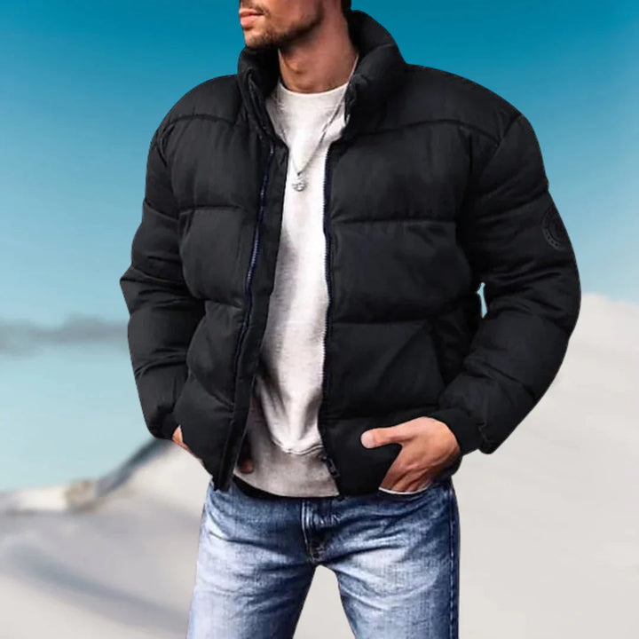 Mens Casual Padded Jacket Lightweight Relaxed Fit
