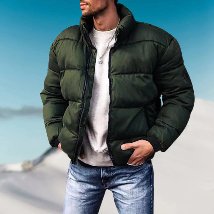 Mens Casual Padded Jacket Lightweight Relaxed Fit