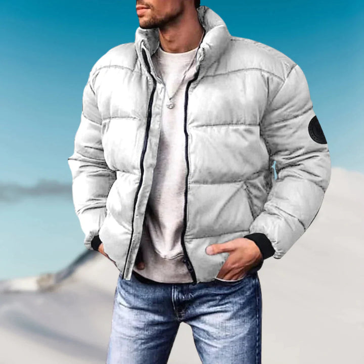 Mens Casual Padded Jacket Lightweight Relaxed Fit