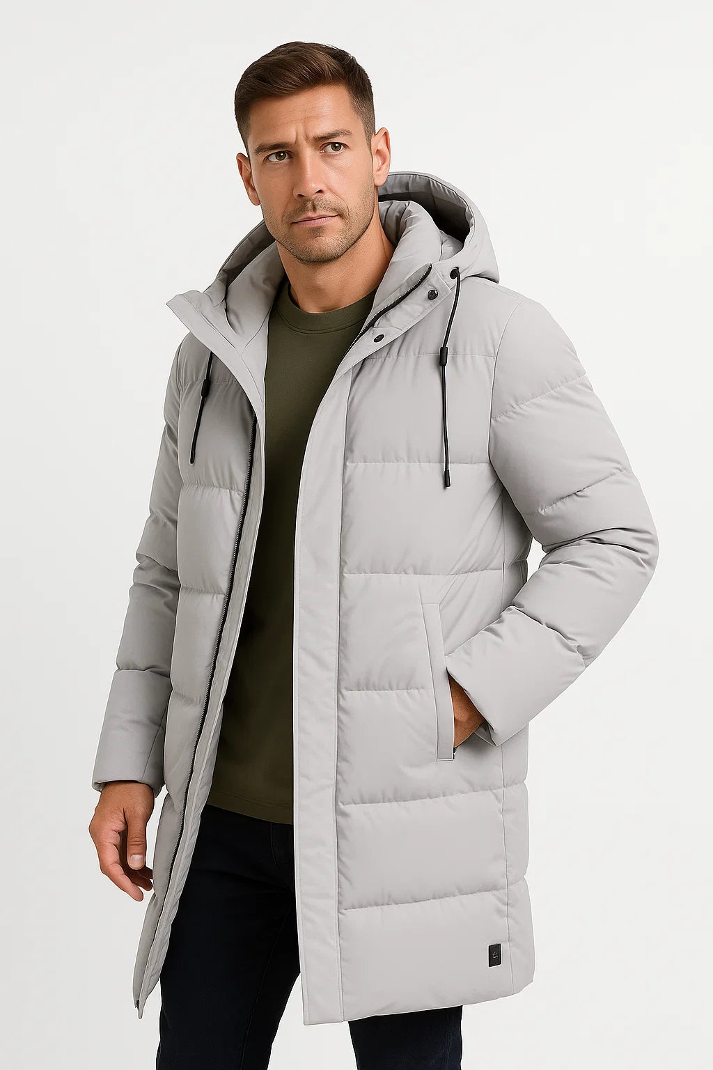 Mens Waterproof Puffer Jacket Insulated Lightweight