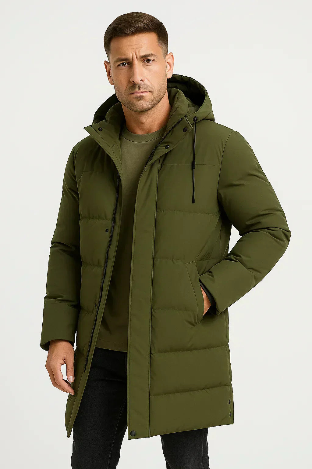 Mens Waterproof Puffer Jacket Insulated Lightweight