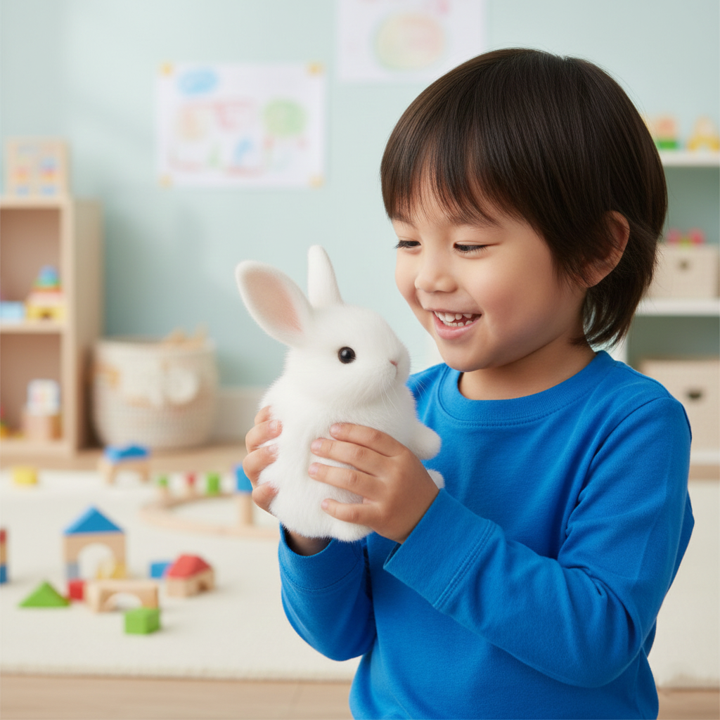 Kids Plush Rabbit Stuffed Toy Soft Cuddly Design - BritishMode