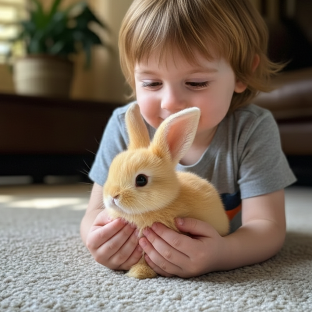 Kids Plush Rabbit Stuffed Toy Soft Cuddly Design