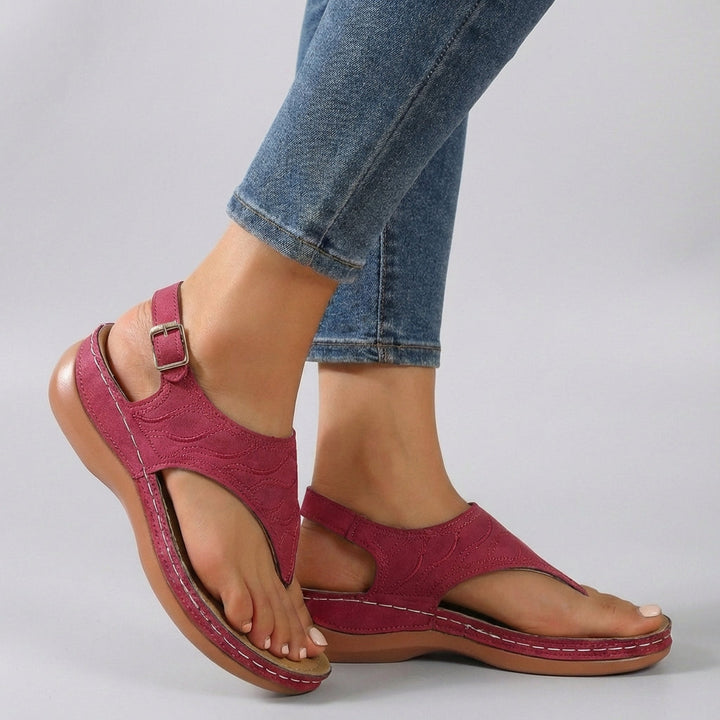 Womens Wedge Sandals with Ankle Strap Comfort Fit