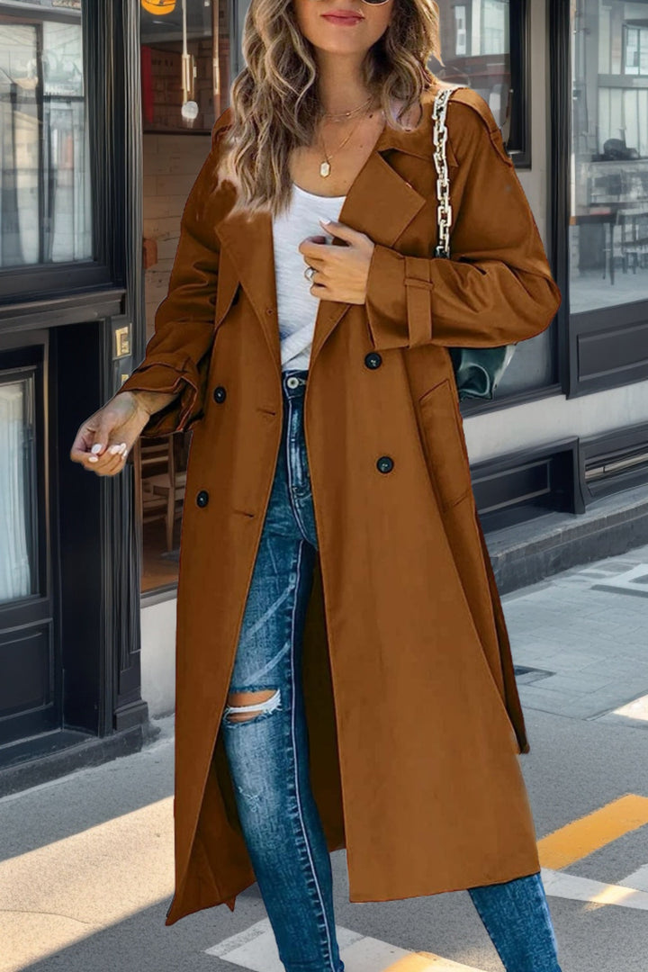 Womens Trench Coat Waterproof Classic Fit