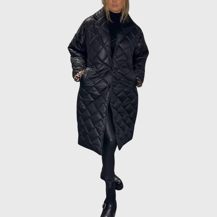 Womens Reversible Padded Winter Jacket Insulated Warm - BritishMode