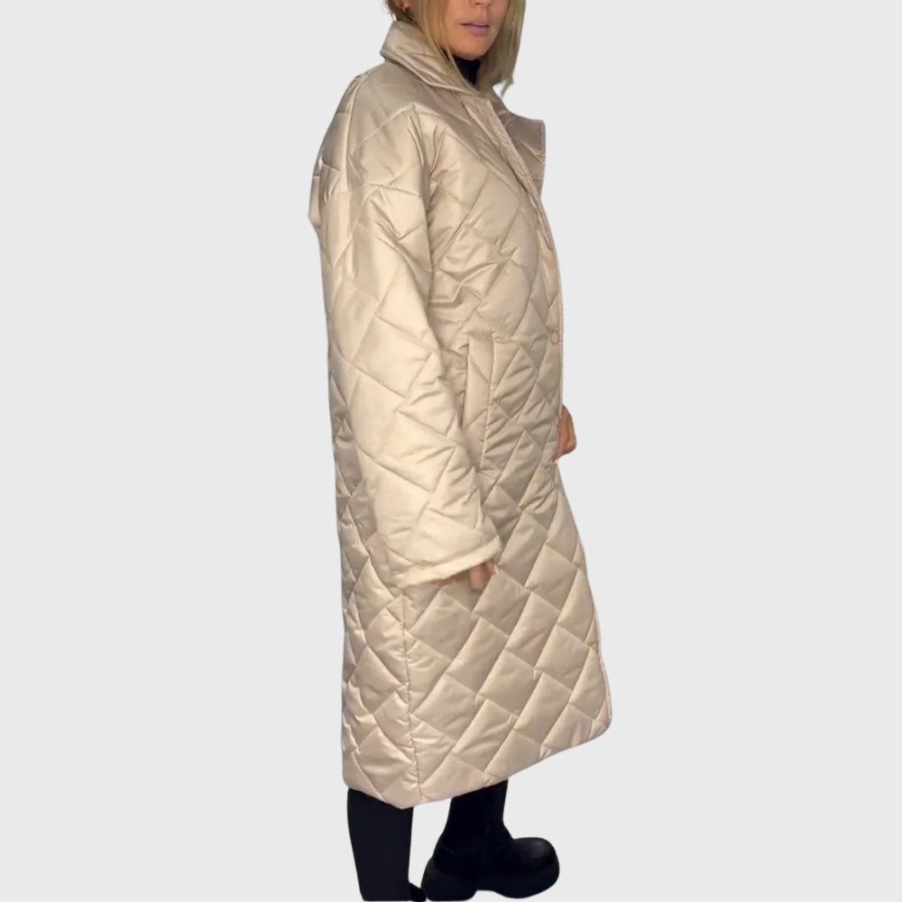 Womens Reversible Padded Winter Jacket Insulated Warm