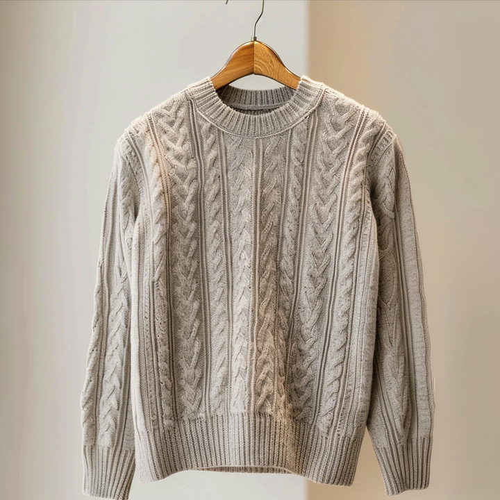 Mens Knitted Sweater Crew Neck Warm