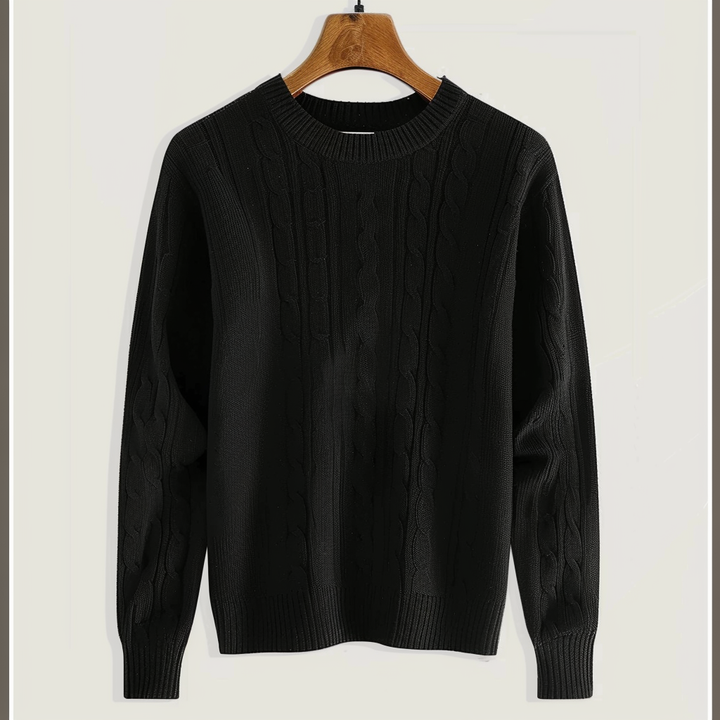 Mens Knitted Sweater Crew Neck Warm