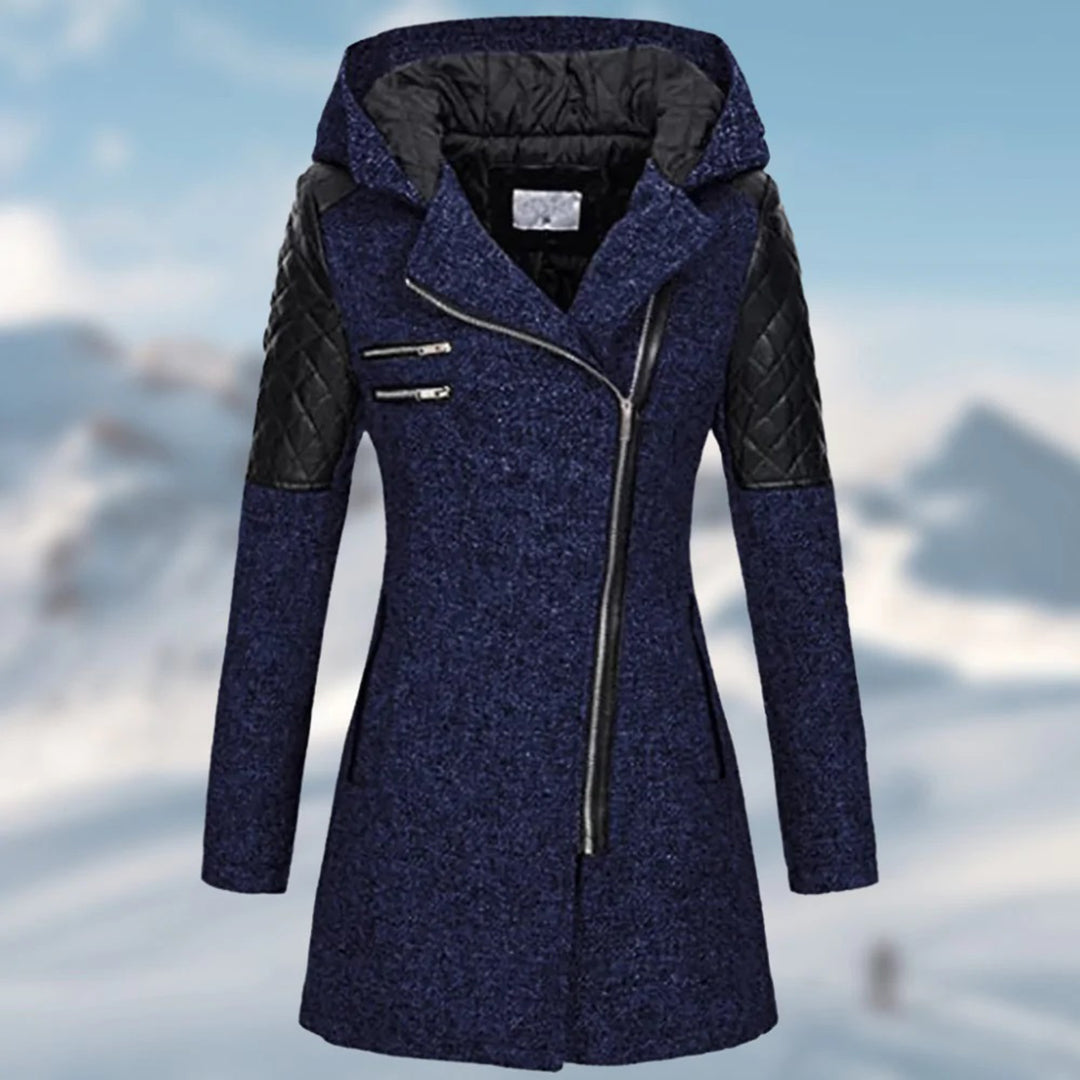 Womens Hooded Winter Coat Insulated Warm Fit