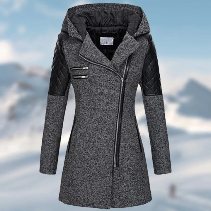 Womens Hooded Winter Coat Insulated Warm Fit