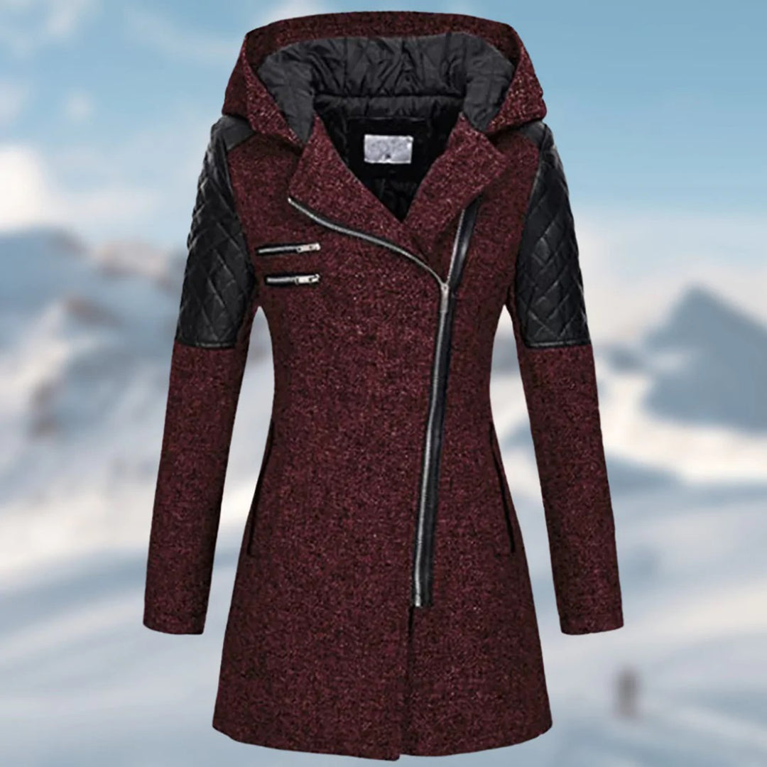 Womens Hooded Winter Coat Insulated Warm Fit