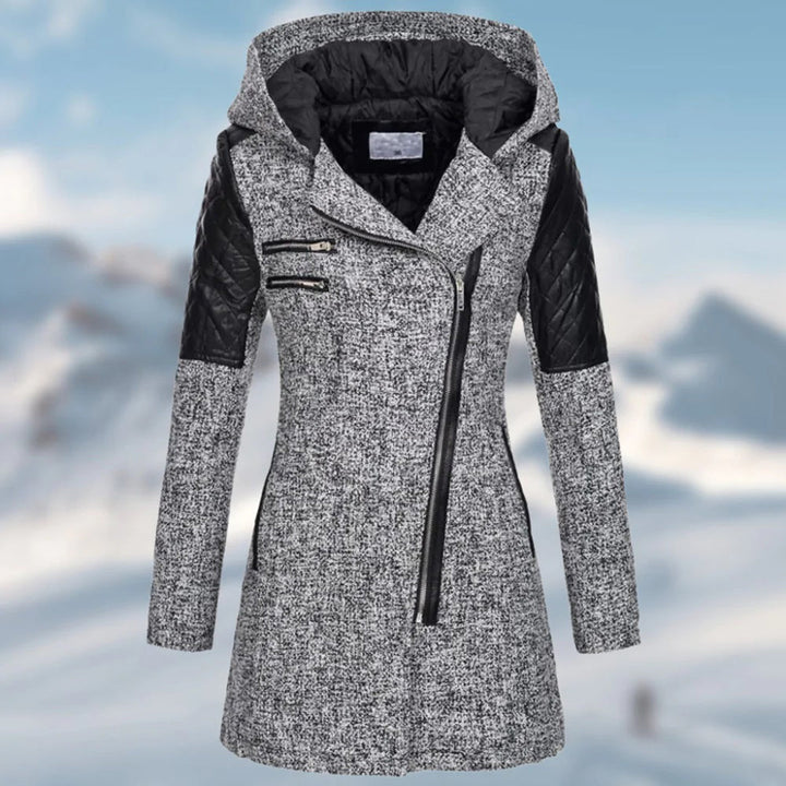 Womens Hooded Winter Coat Insulated Warm Fit